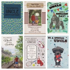 Uncle Birthday Card ~ With Love Uncle ~ To A Wonderful Uncle ~ Various Designs