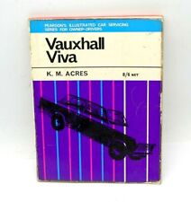 PEARSONS ILLUSTRATED CAR SERVICING SERIES FOR VAUXHALL VIVA HA 63-66 1057CC