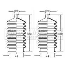 Steering Rack Boot fits ROVER MINI 1.3 91 to 00 Gaiter Bellow 17H6298 FSG3015