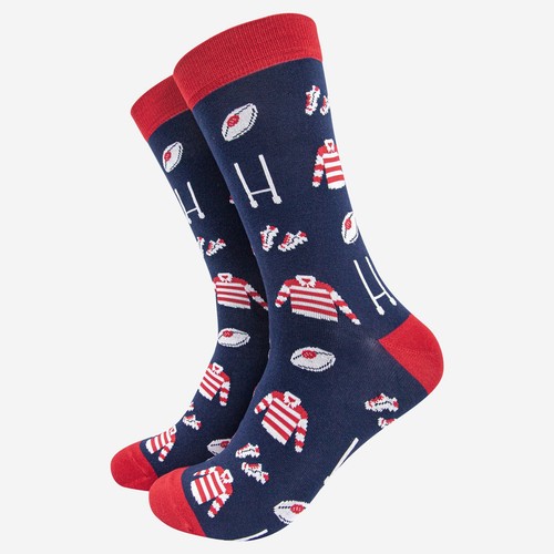 Mens rugby bamboo socks - mens,