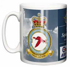 RAF 51 Squadron Ceramic Mug, Crest Motto, Waddington Base Royal Air Force Gift