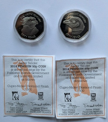 2018 falkland islands macaroni - falkland,