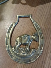 Horse Brass Vintage  Donkey, Clovelly, Devon