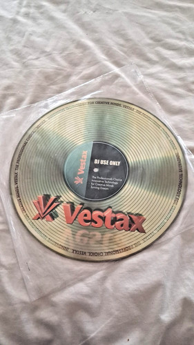 Vestax gold slipmat - gold, only