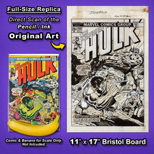 INCREDIBLE HULK #180 Cover Art 🔥 Replica Original Art 🔥 1st WOLVERINE Cameo