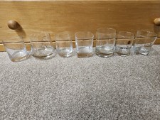 7 x Branded Whisky Glasses