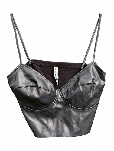 Stradivarius black faux - stradivarius,
