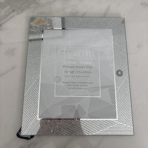 Geometric silver sparkle - silver,