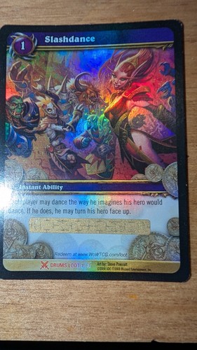 Wow tcg slashdance rare unused - tcg,