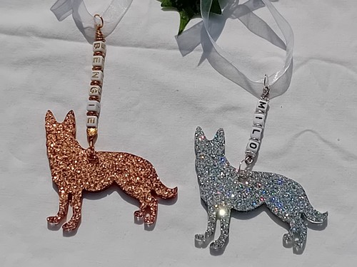 Personalised glitter hanging - personalised,