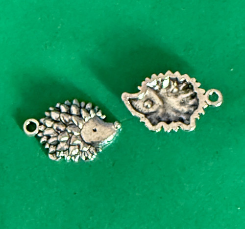 Tibetan alloy hedgehog charms - tibetan,