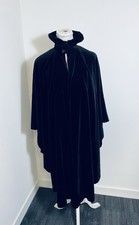 Laura Ashley Vintage Black Velvet Cape Good Condition
