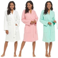100% Cotton Waffle Robe Womens