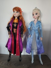 Disney Frozen Singing Doll Set – Elsa & Anna • Both Sing • Excellent Condition