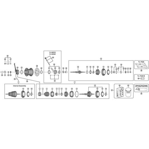 Shimano spares bicycle - bicycle, cycle