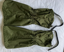 British Army Leg Gaiters Heavy Duty Waterproof Green Excellent Condition
