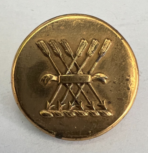 Antique livery button gilt - button,