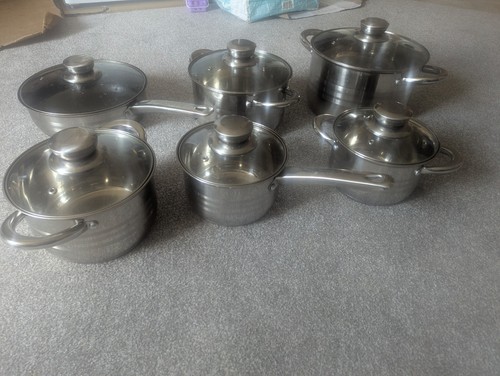 12pcs stainless steel cookware - stainless,