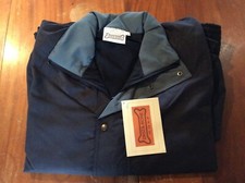 Driza-Bone Microfibre Golf Jacket Black / Slate Medium Zip And Popper, Lined