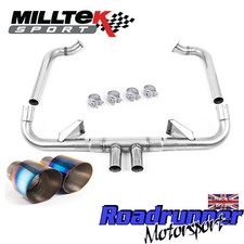 Milltek Exhaust Porsche Cayman 718 GTS 2.5T Stainless System Burnt Ti SSXPO137