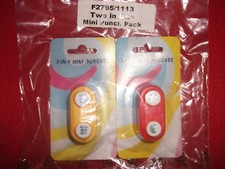 CRAFT PUNCHES-2 x TWO-IN-ONE MINI PUNCHES-HEART/TEDDY/STAR/MOON-PAPER/CARD PUNCH