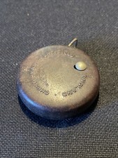 VINTAGE BAKELITE RETRACTABLE SPRING-LOADED TAPE MEASURE CHESTERMAN SHEFFIELD