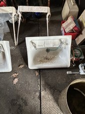 Original Victorian Sink With Original Cast Iron Stand. Two available
