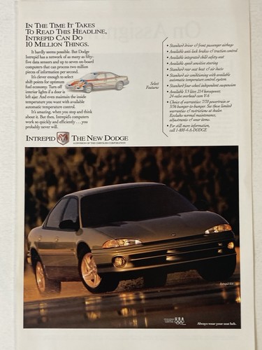 1994 dodge intrepid print - print, ad