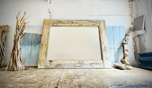 Driftwood mirror wooden - -,