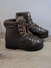Vintage Leather Hiking Boots-