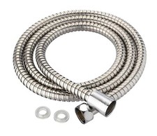 SHOWER HOSE 1/1.5/2/2.5/3M FLEXIBLE STAINLESS STEEL CHROME SHOWER BATHROOM PIPE