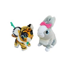 FurReal Walkalots Big Wags Tiger On Lead & Betsy Bunny Rabbit Electronic Toys X2
