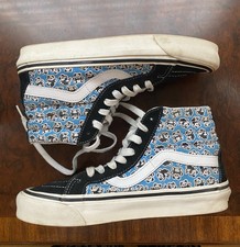 Vans Trainers Size Uk 6 Blue Panda Print DX (Anaheim) High Top RARE PRINT*Damage