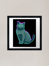 Russian blue cat lover simple - cat,