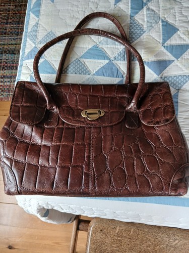 Handbag two handled feaux - two,