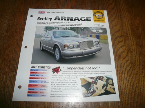 1998 bentley arnage unique imp - bentley,
