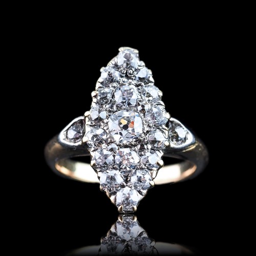 Antique victorian diamond - diamond, ring