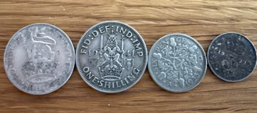 15g pre 1947 british silver - 15g,