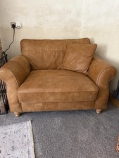 Next Ashford Antique Leather Snuggle Chair