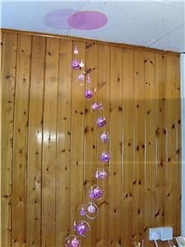 Mirror ball wind chime - 53"mirror, chime/