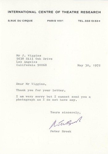 Peter brook vintage - -,