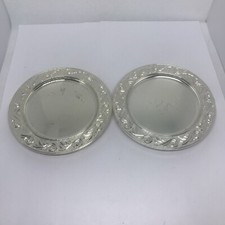 2x Vintage Small Silver Plate