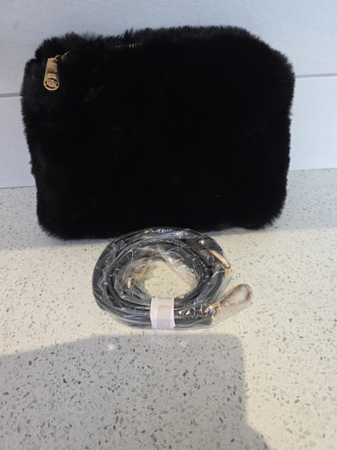 Quiz black fluffy - crossbody, /