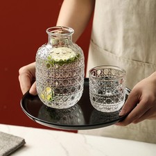 Bedside Water Carafe and Glass Set Teakettles Cold Clear