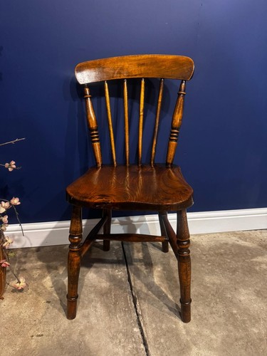 Antique elm chair farmhouse - antique,
