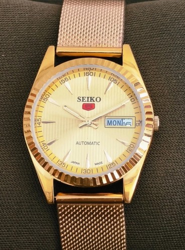 Seiko automatic golden dial - ,
