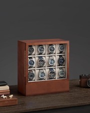 12 Slot Wooden Watch Box