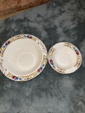 Scotch Ivory Fruit Serving Bowl And 4 Bowls