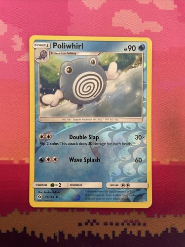 Pokemon card poliwhirl - card, &