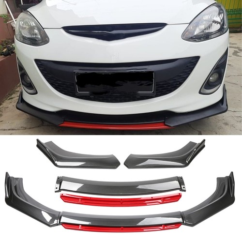 Carbon fiber red front - carbon,